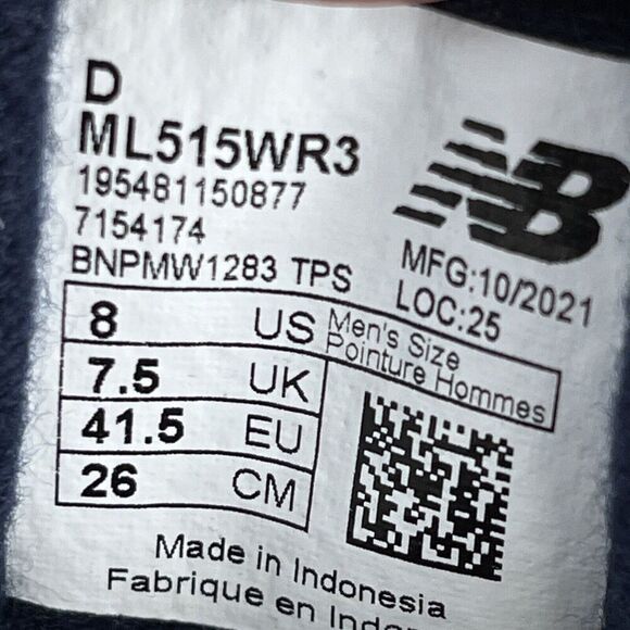 New Balance 515v1 Mens Size US 8 Lace Up Sneakers Blue Athletic Shoes - Picture 8 of 10